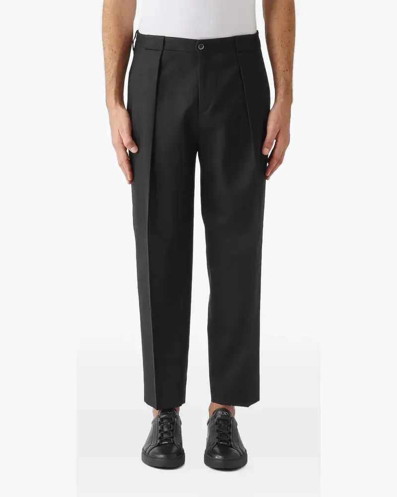 Briglia 1949 Portobello pleated tailored trousers - Schwarz Schwarz