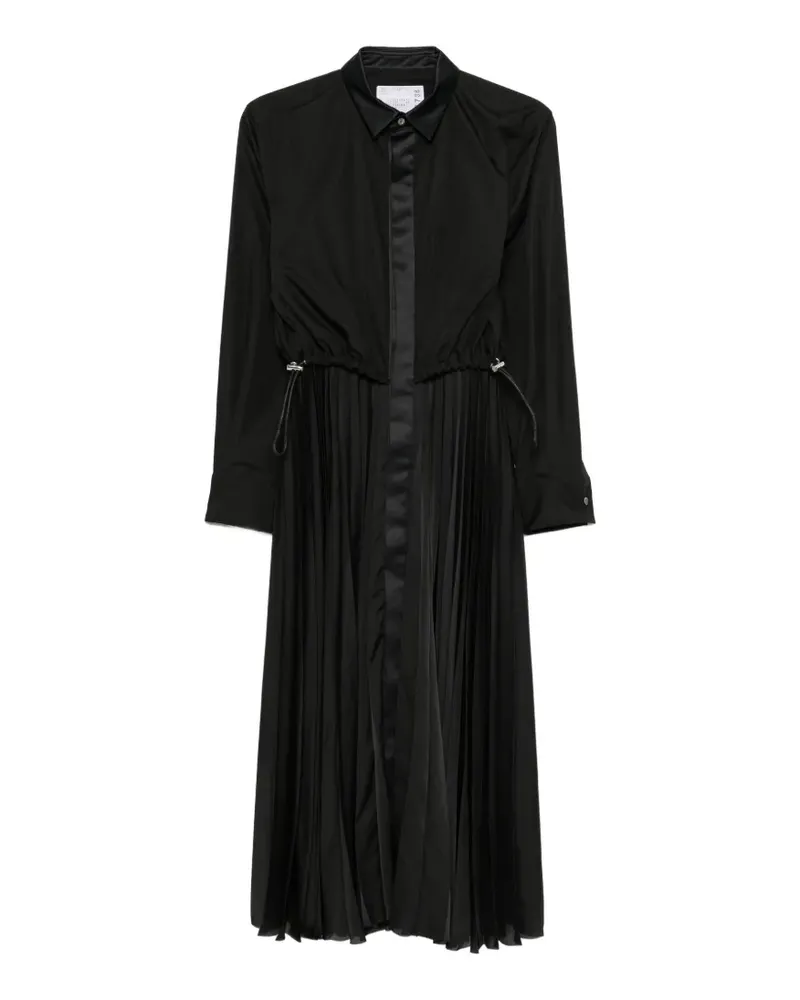 Sacai Kleid im Layering-Look - Schwarz Schwarz