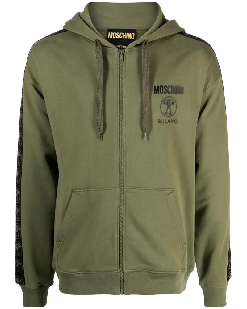 Moschino Hoodie aus Bio-Baumwolle mit Logo - Grün Grün