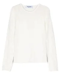 Blumarine Pullover mit Logo-Schild Weiß