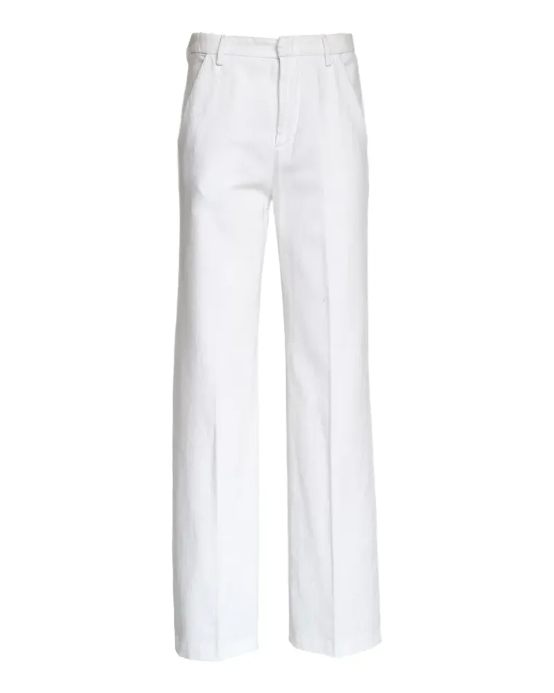 Dondup wide leg trousers - Weiß Weiß