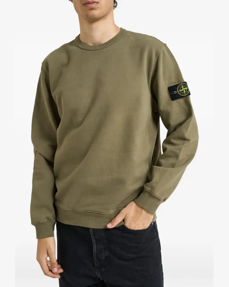 Stone Island Pullover mit Logo-Patch - Grün Grün