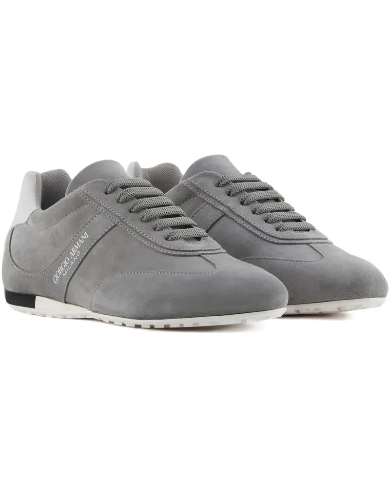 Giorgio Armani Sneakers aus Wildleder - Grau Grau
