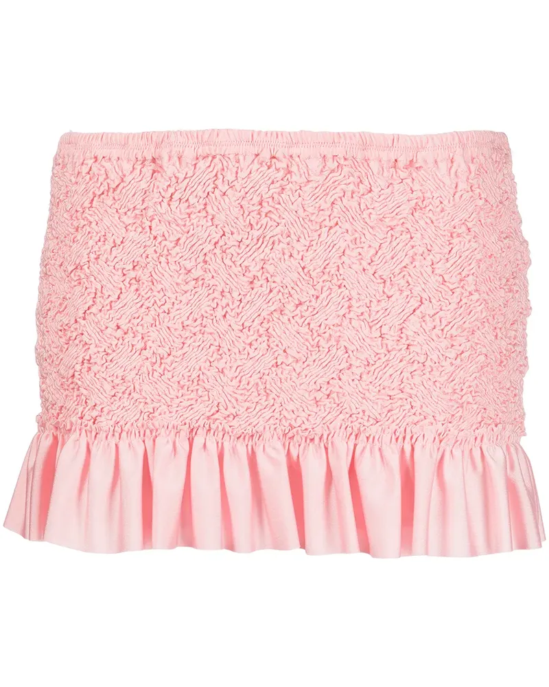 Alexander Wang Geraffter Minirock - Rosa Rosa