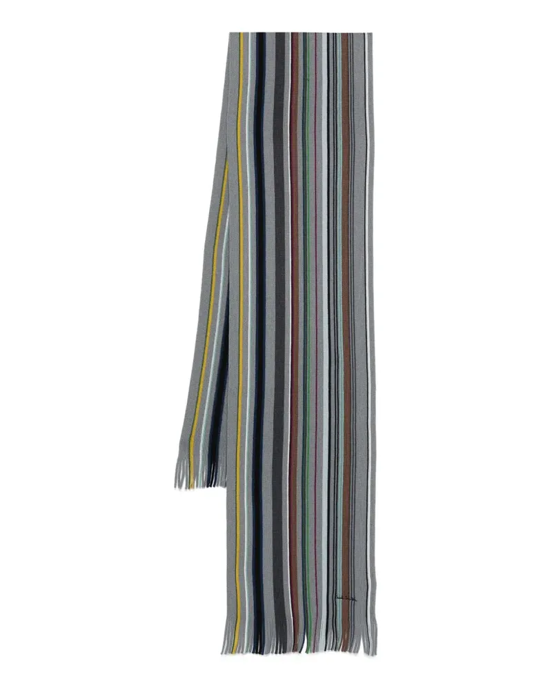 Paul Smith Gestreifter Schal - Grau Grau