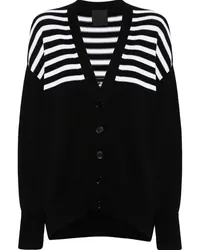 Givenchy Gestreifter 4G Cardigan Schwarz