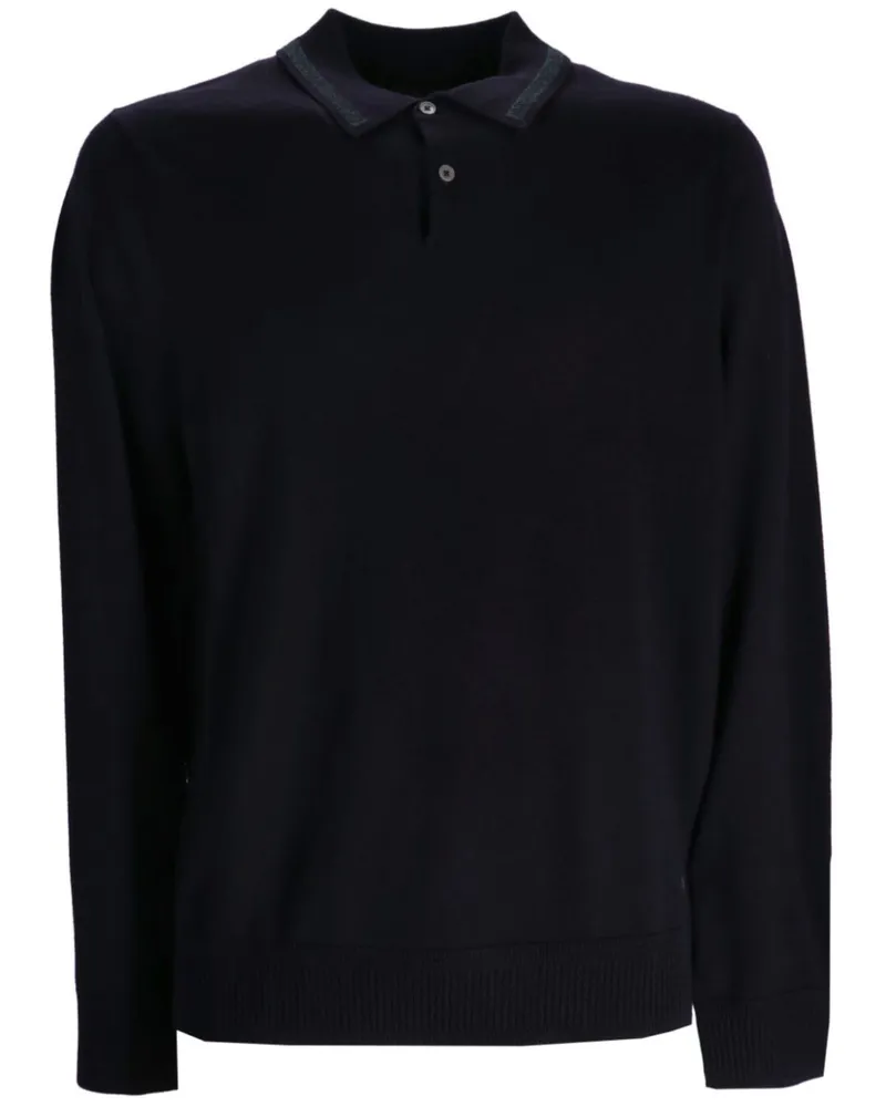 Paul Smith Poloshirt aus Merinowolle - Blau Blau