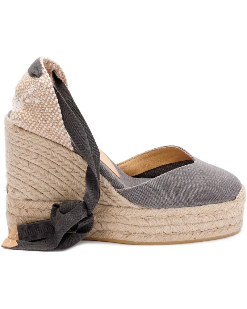 Castañer Chiara Espadrilles 110mm - Grau Grau