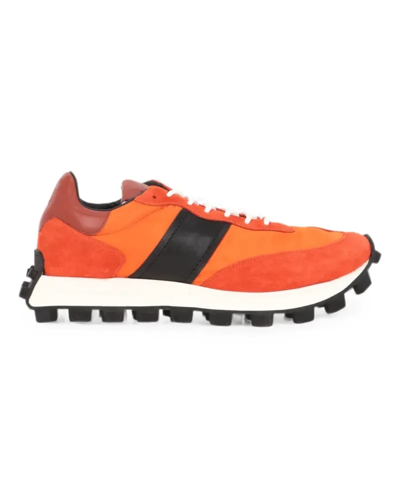 TOD'S suede-panelled gomma sneakers - Orange Orange