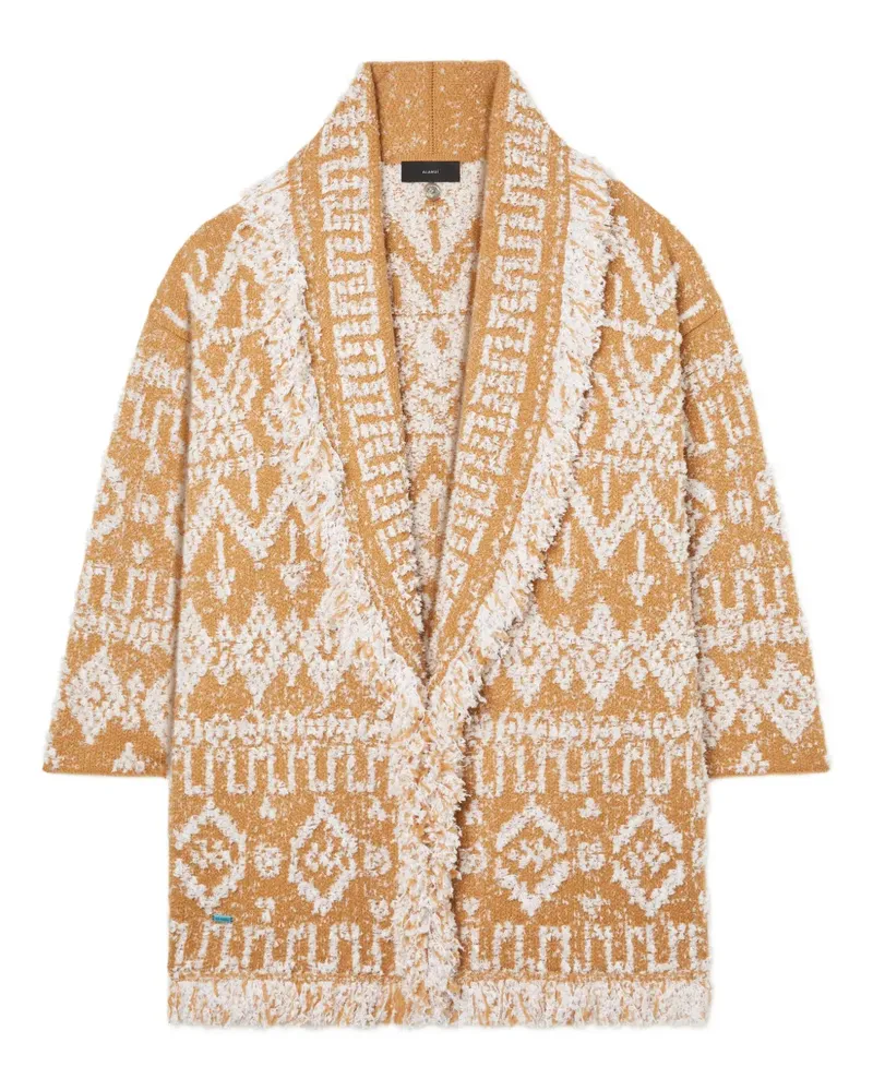Alanui Send Beat Strickmantel mit Fransen - Nude Nude