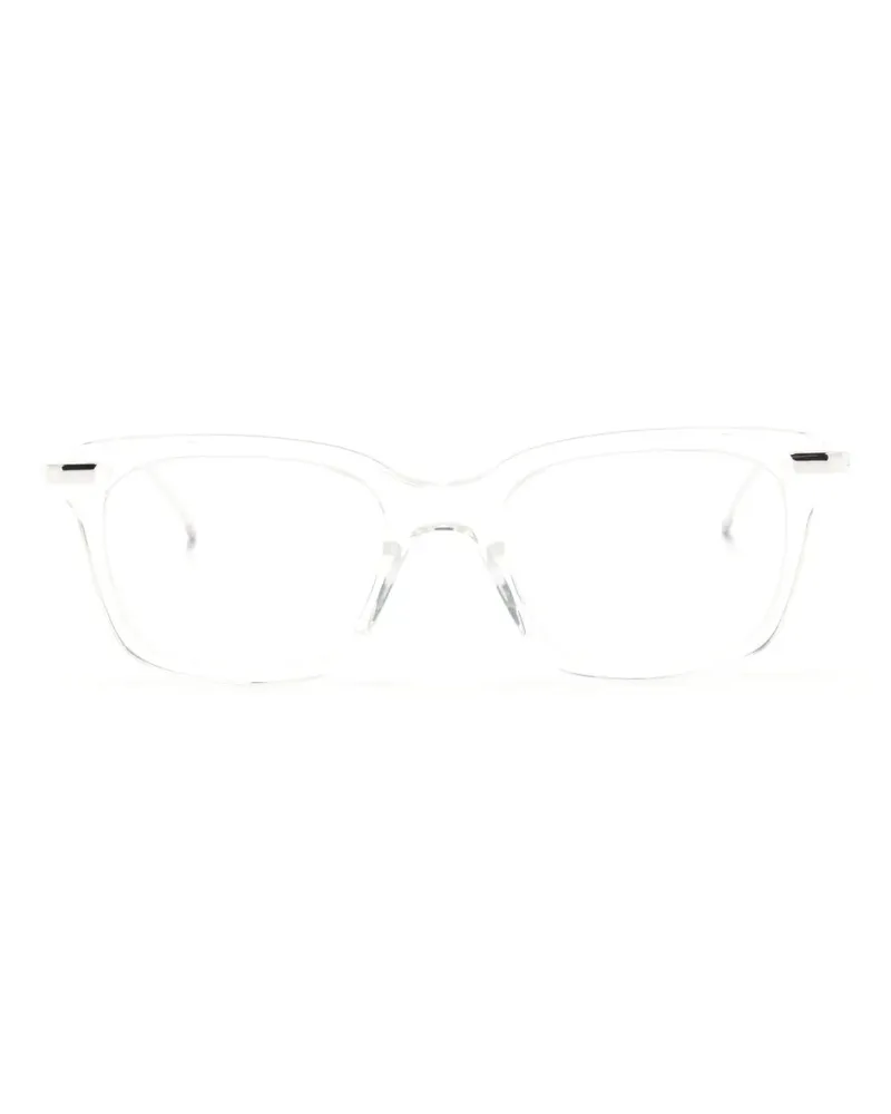 Thom Browne Brille mit eckigem Gestell - Weiß Weiß