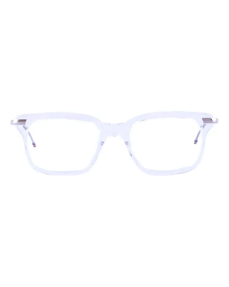 Thom Browne Brille mit eckigem Gestell - Weiß Weiß