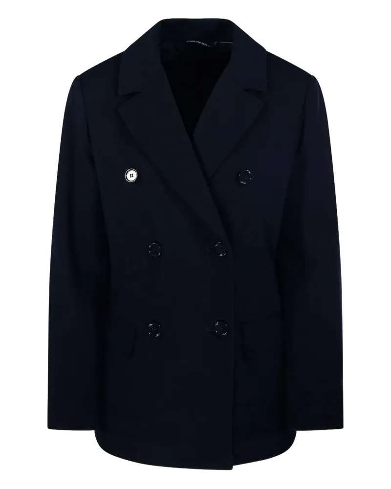 Max Mara Doppelreihiger Mantel - Schwarz Schwarz