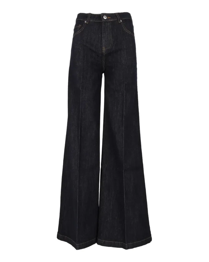 Ermanno Scervino pressed-crease wide-leg jeans - Blau Blau