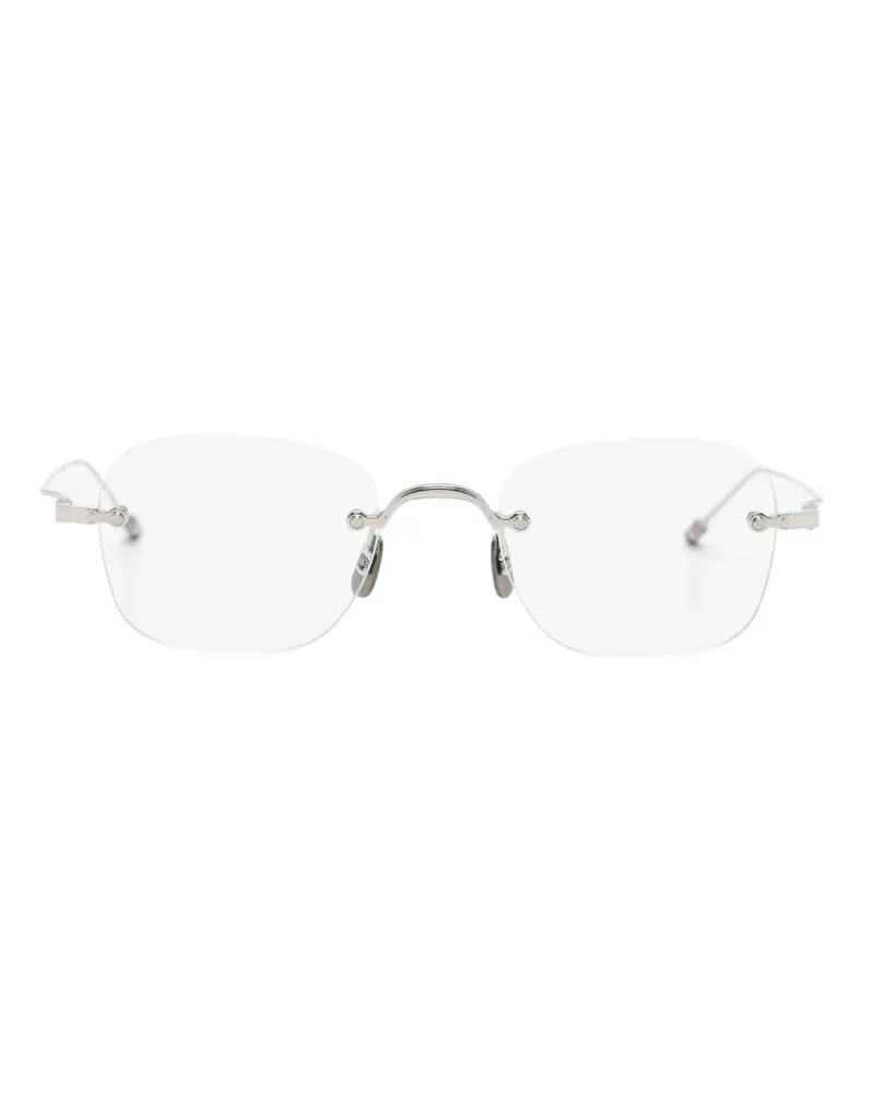 Thom Browne rimless square-frame glasses - Silber Silber