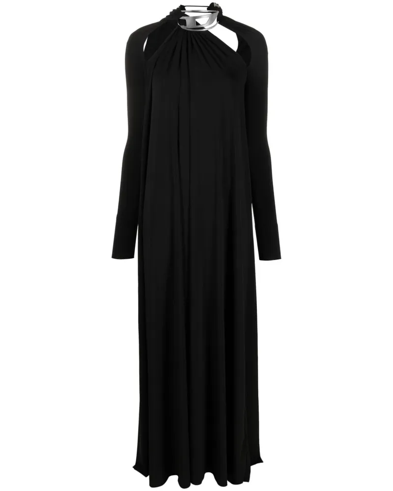 Diesel D-Lavie-Kaf Maxikleid mit Cut-outs - Schwarz Schwarz
