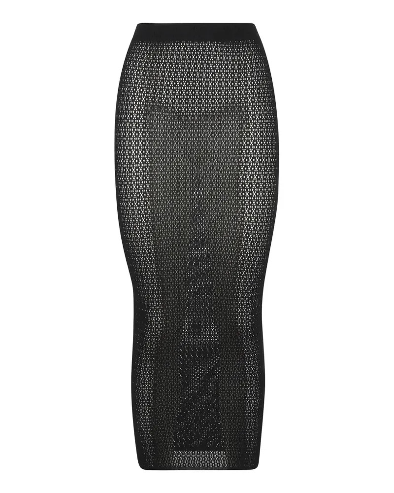 Wolford Daisy open-knit skirt - Schwarz Schwarz