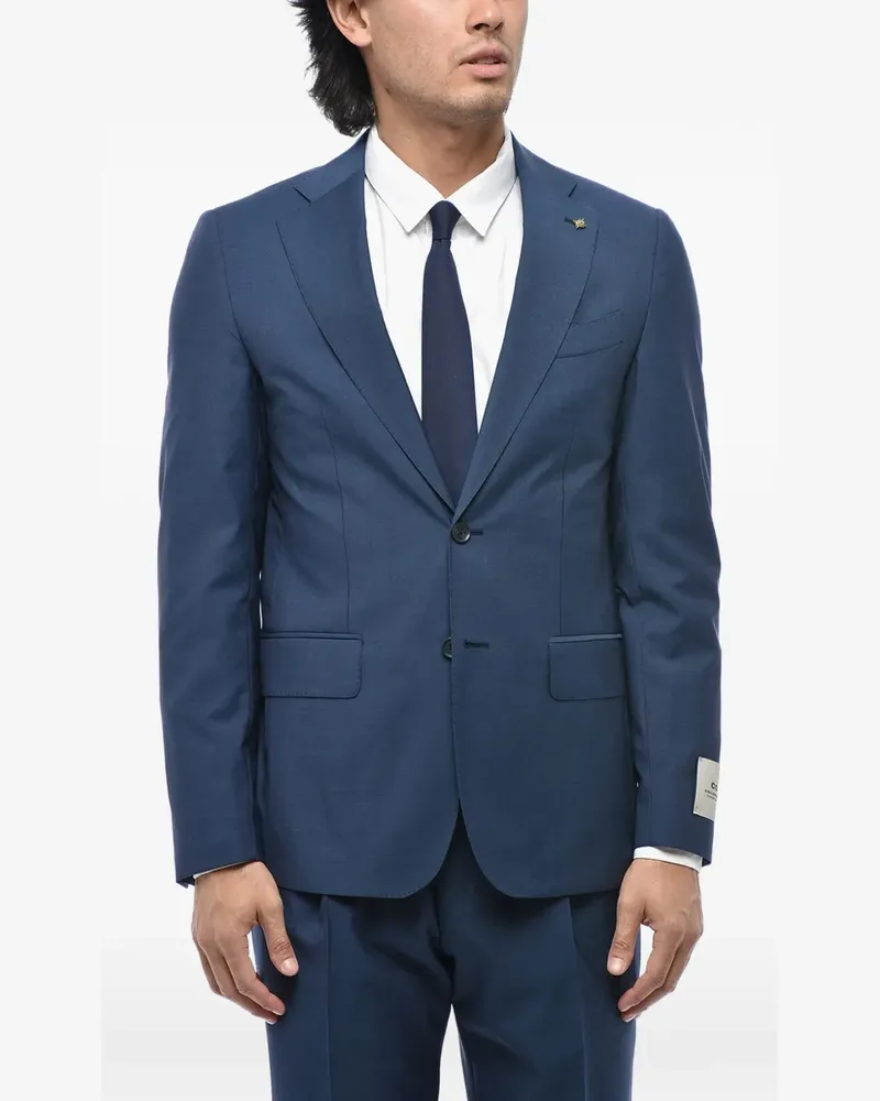 Corneliani single-breasted wool suit - Blau Blau