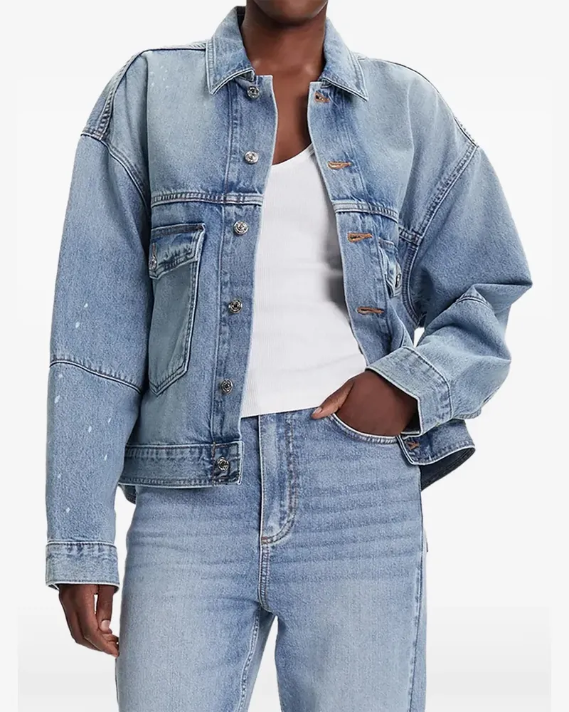 Calvin Klein buttoned light denim jacket - Blau Blau