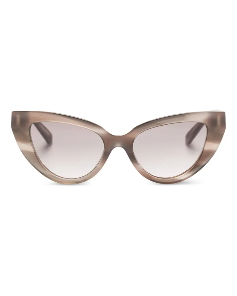 Dolce & Gabbana Klassische Cat-Eye-Sonnenbrille - Braun Braun