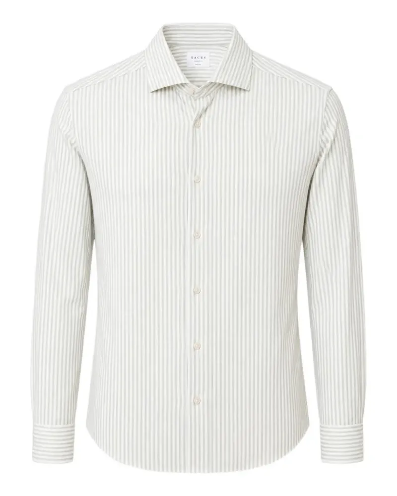 XACUS striped long-sleeve shirt - Weiß Weiß