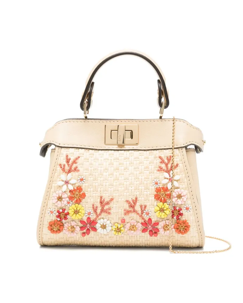 Fendi Peekaboo Handtasche - Nude Nude