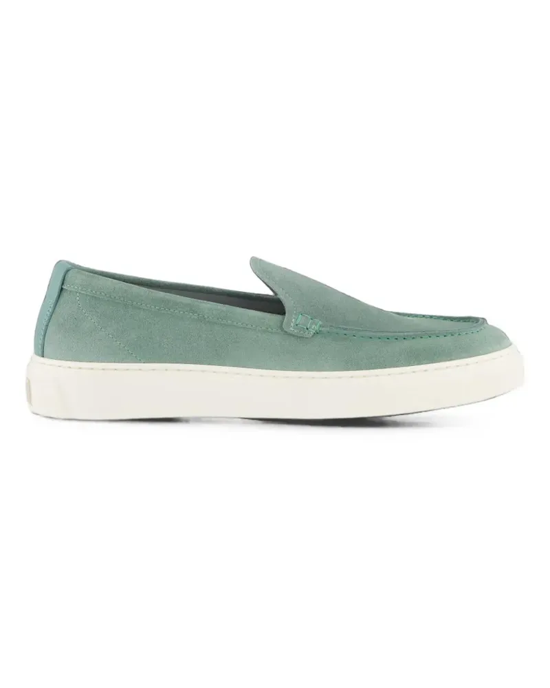 Woolrich suede slip-on loafers - Grün Grün