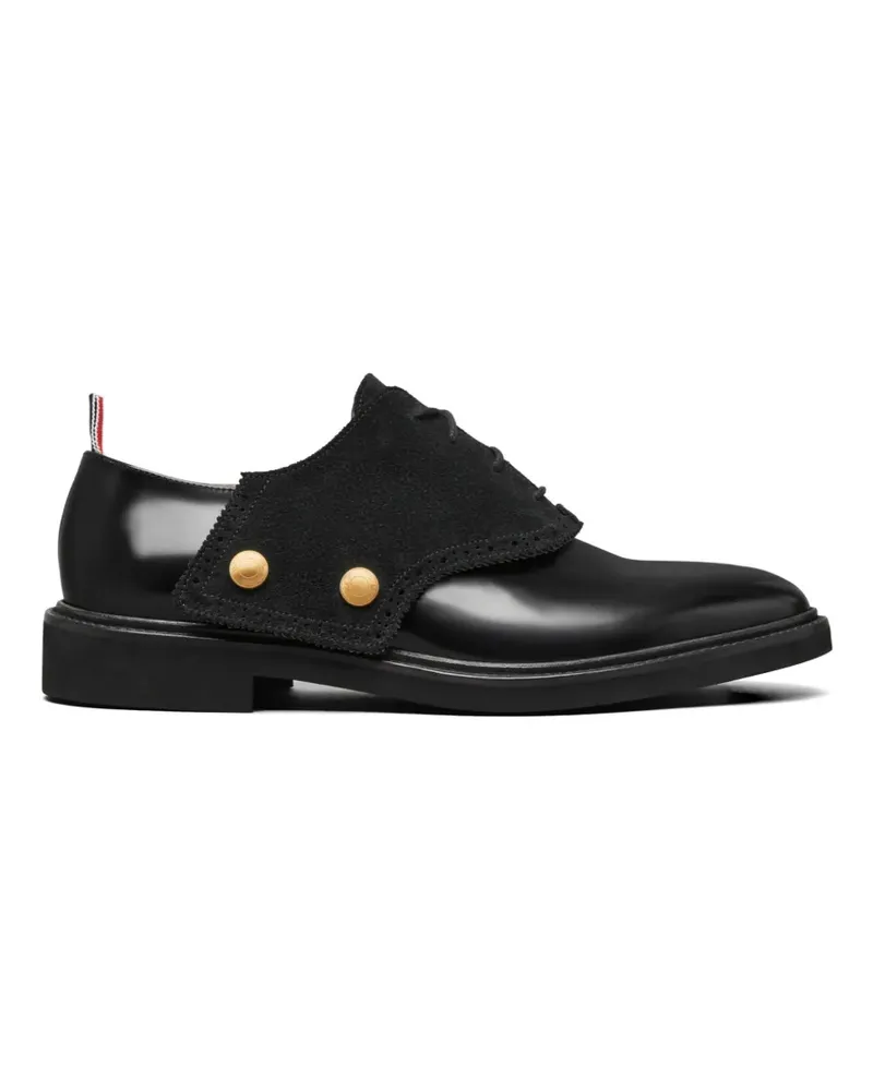 Thom Browne Derby-Schuhe mit Wildledereinsätzen - Schwarz Schwarz