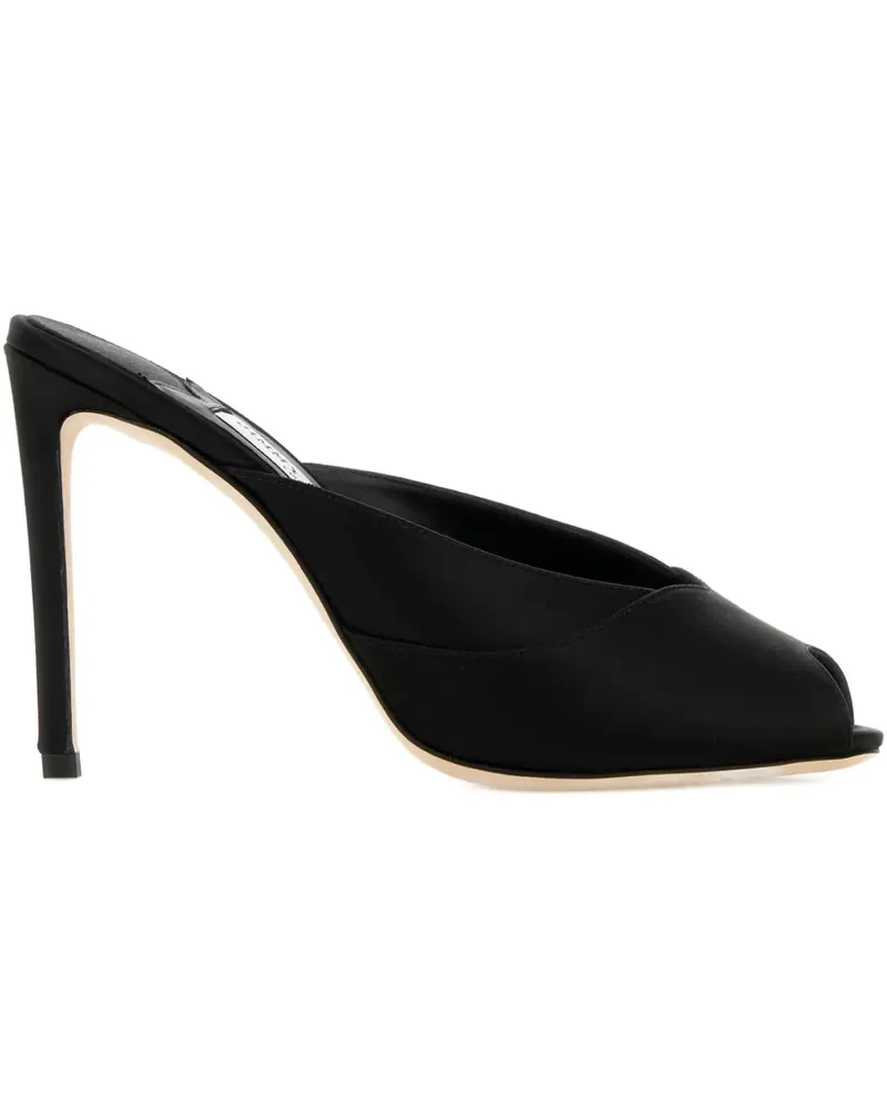 Jimmy Choo Brigitte satin heeled mules - Schwarz Schwarz