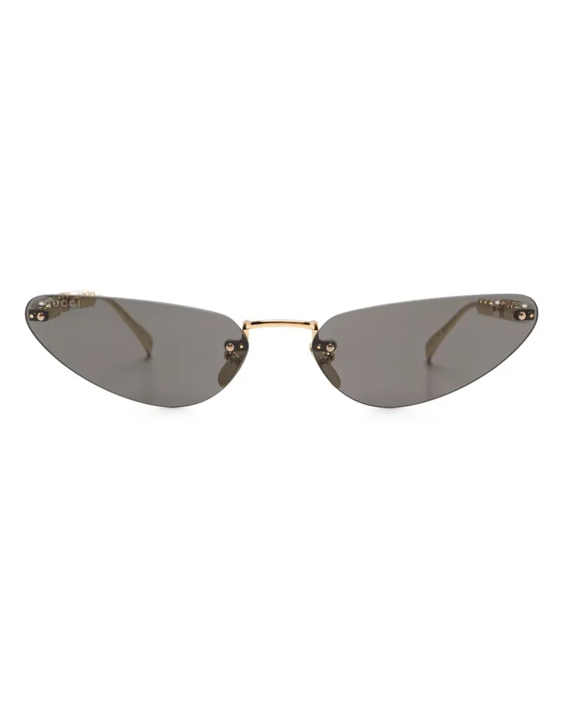 Gucci Sonnenbrille mit Cat-Eye-Gestell - Gold Gold