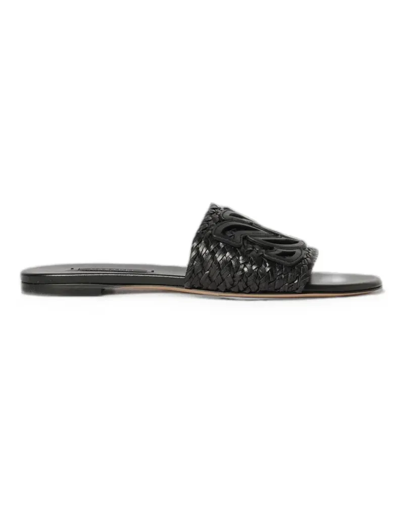 Casadei Ischia woven leather sandals - Schwarz Schwarz