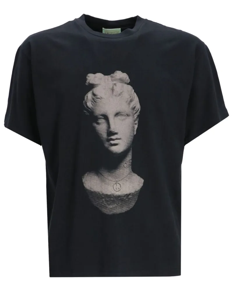 Aries Aged Statue T-Shirt Schwarz