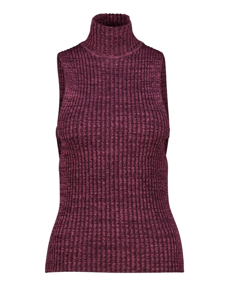 Paco Rabanne Gerippter Pullover - Violett Violett
