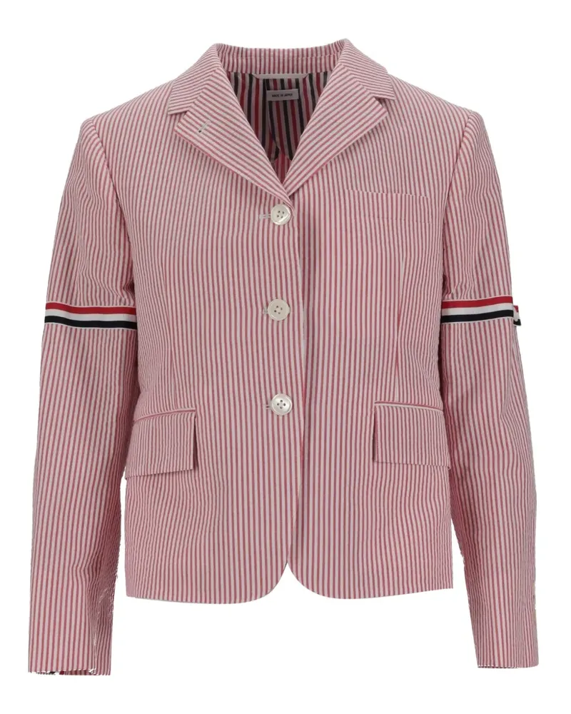 Thom Browne Gestreifter Blazer - Rot Rot