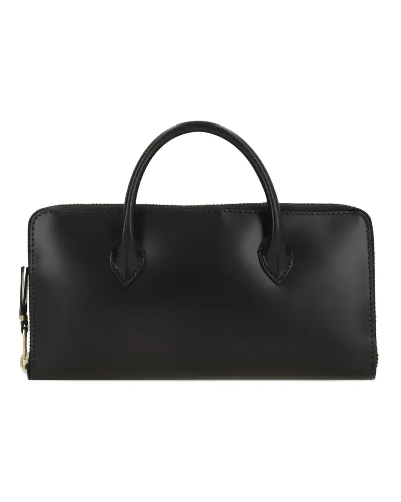 Comme des Garçons zip leather wallet - Schwarz Schwarz