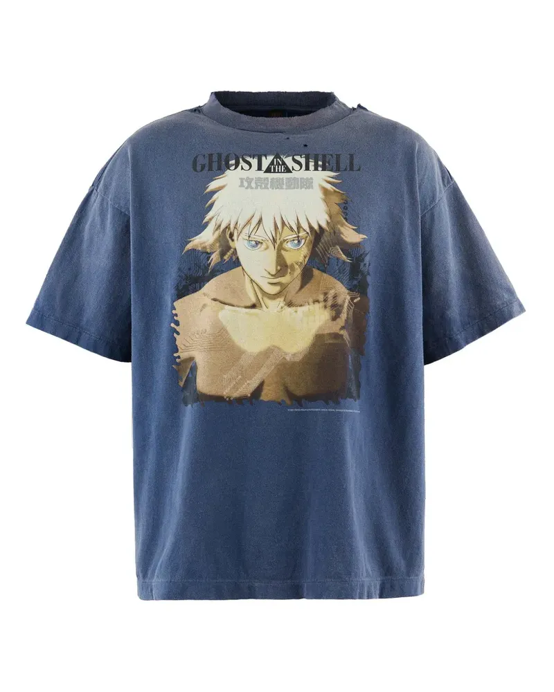 SAINT MXXXXXX graphic-print T-shirt - Blau Blau
