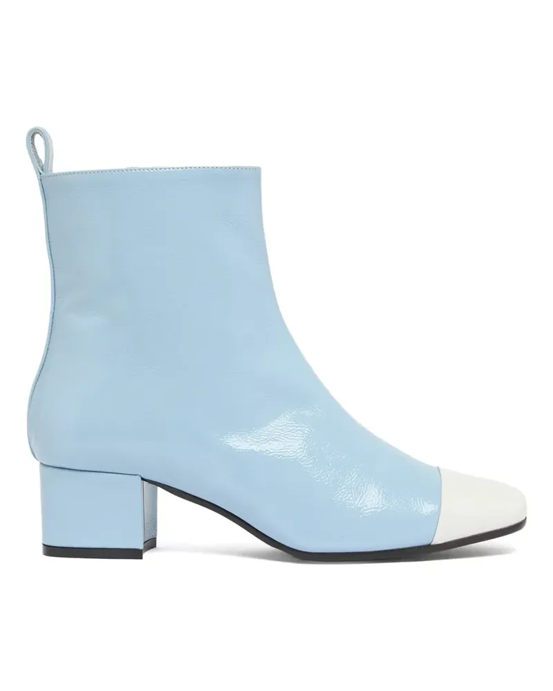 Carel Estime Stiefeletten aus Lackleder - Blau Blau