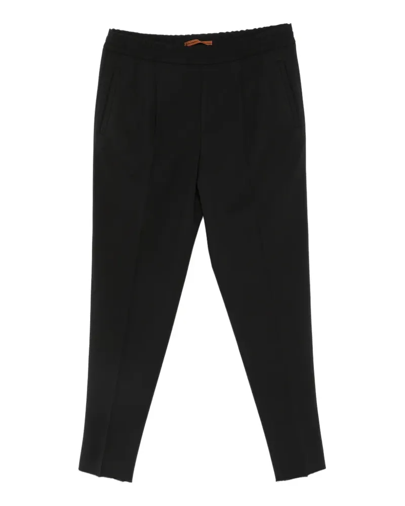 Ermenegildo Zegna Hose mit elastischem Bund - Schwarz Schwarz