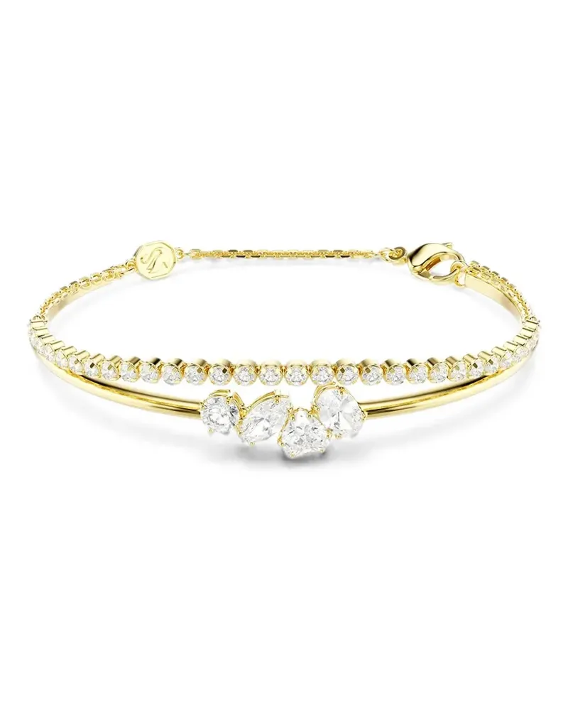 Swarovski crystal-embellished layered bracelets - Gold Gold