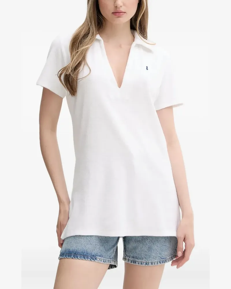 Ralph Lauren Poloshirt mit V-Ausschnitt - Weiß Weiß