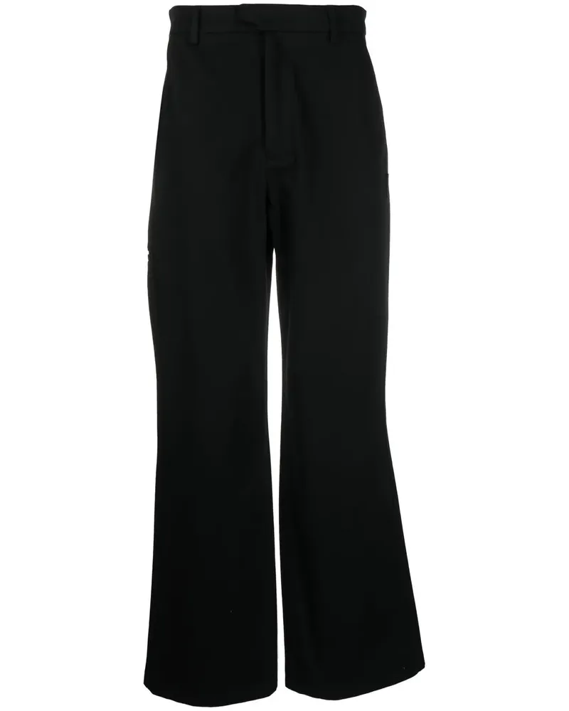 Amiri Hose mit weitem Bein - Schwarz Schwarz