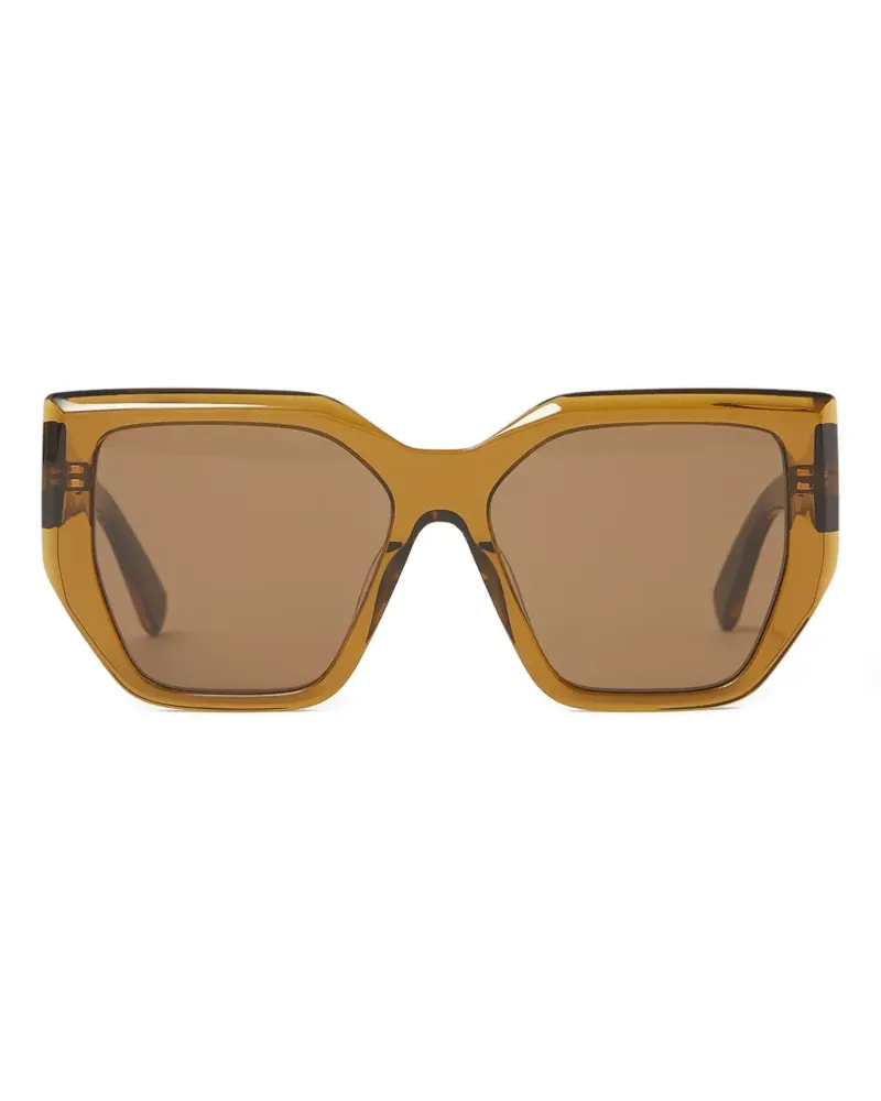 Stella McCartney Sonnenbrille mit geometrischem Gestell - Braun Braun