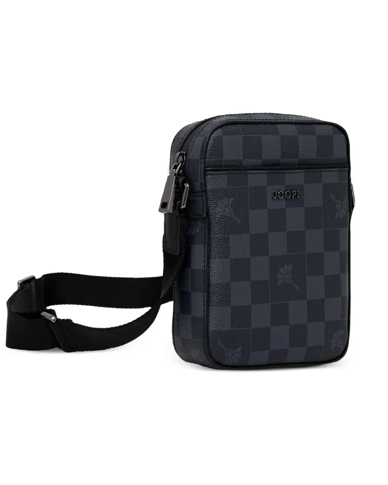 JOOP! Schultertasche mit Karomuster - Blau Blau