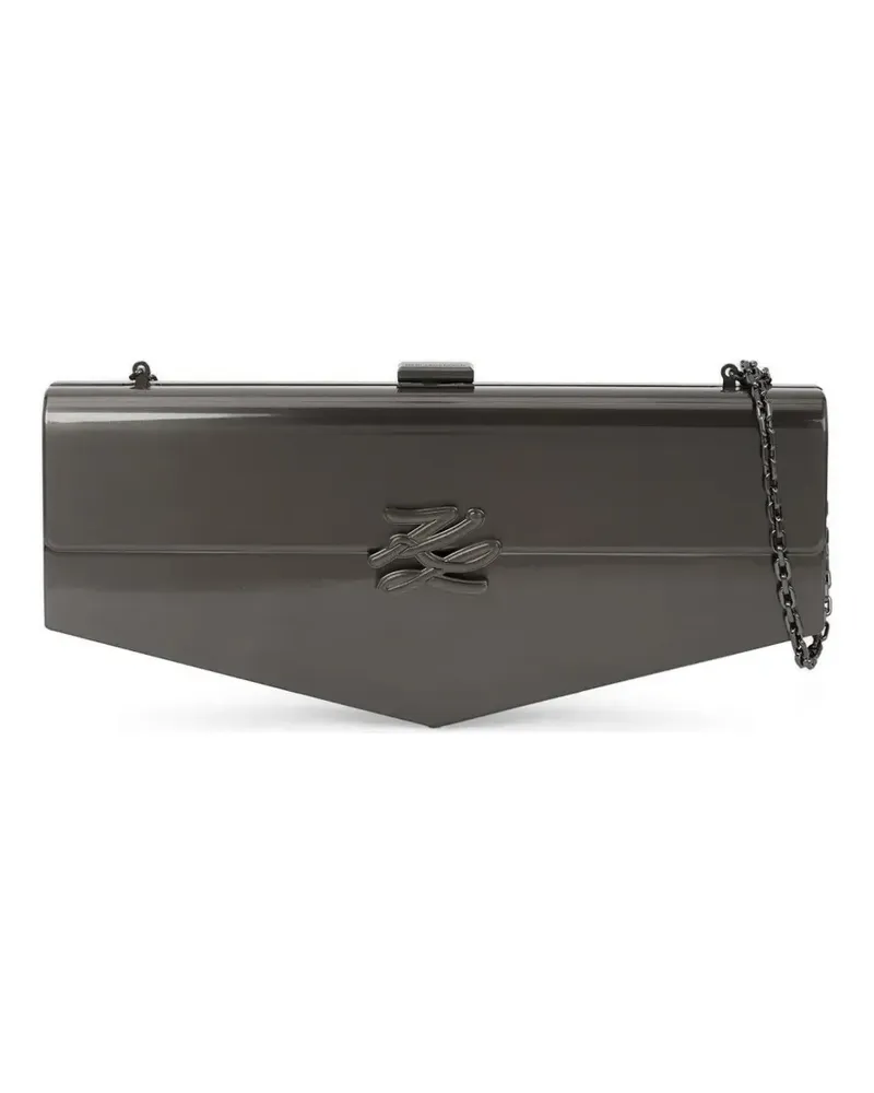 Karl Lagerfeld KL Studio Autograph clutch bag - Grau Grau