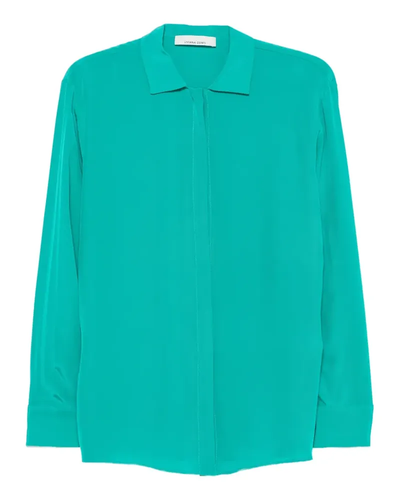 Liviana Conti buttoned long-sleeve shirt - Grün Grün