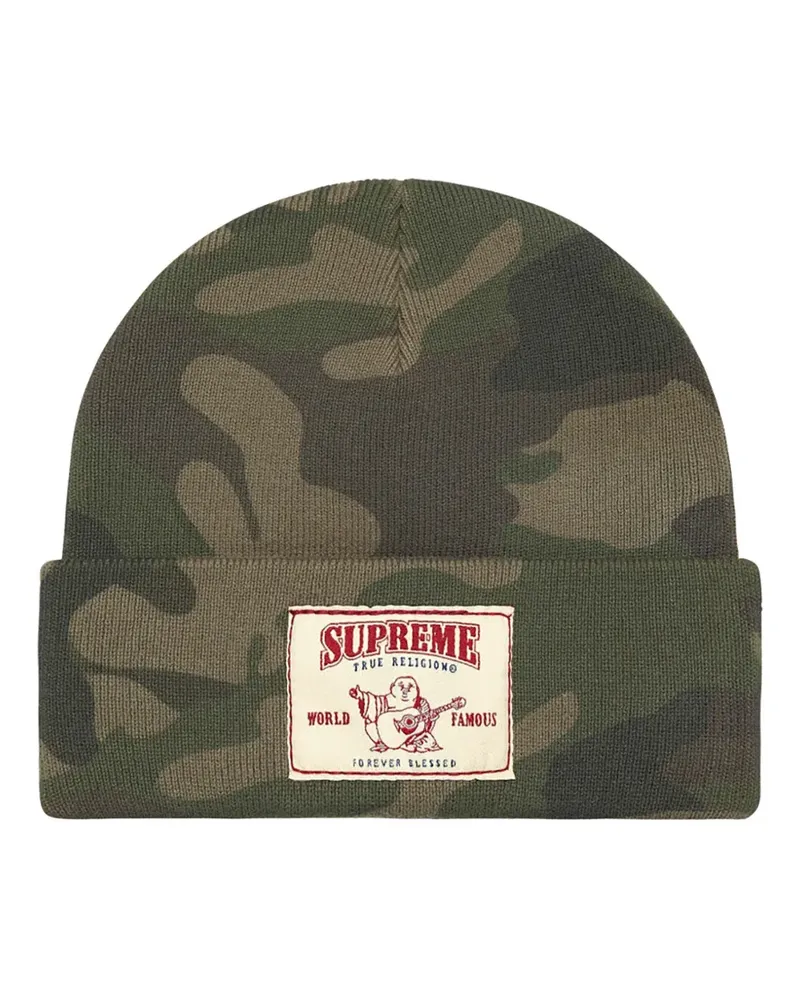Supreme Being Beanie mit Camouflagemuster - Grün Grün