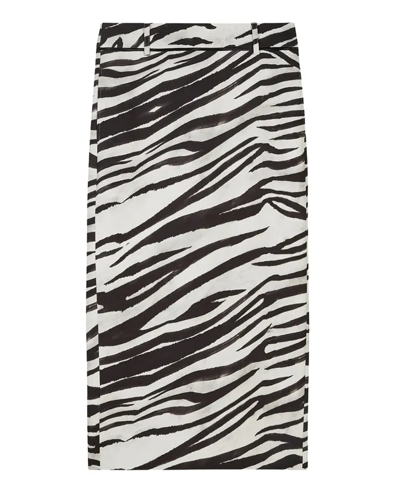 Patrizia Pepe Rock mit Print - Weiß Weiß