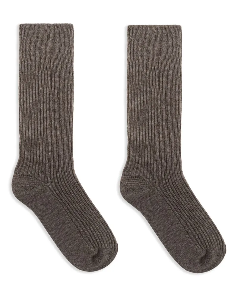 Lisa Yang Socken aus Kaschmir - Braun Braun