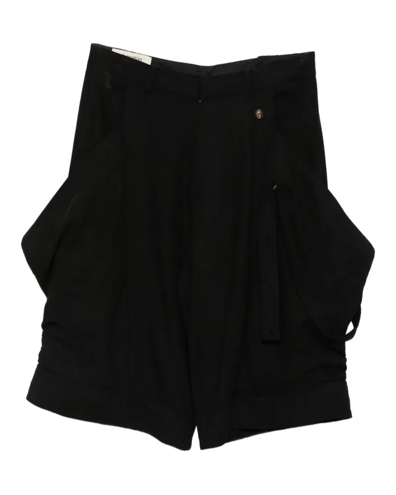 JiyongKim draped oversized-pocket trousers - Schwarz Schwarz