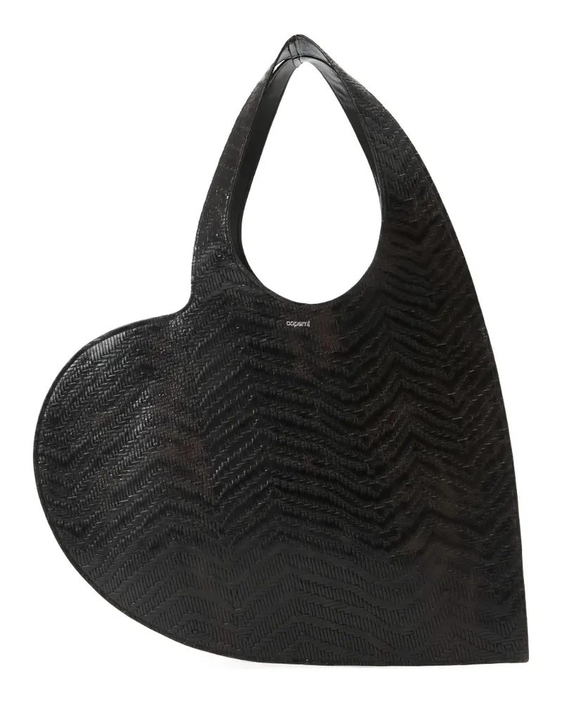 COPERNI Heart woven tote bag - Braun Braun
